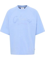 CARLO COLUCCI T-Shirt Donevski Hellblau/Blau