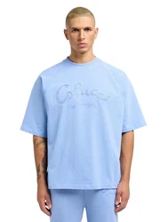 CARLO COLUCCI T-Shirt Donevski Hellblau/Blau