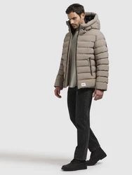 khujo Steppjacke THENO Beige/Braun/Grau/Khaki