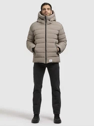 khujo Steppjacke THENO Beige/Braun/Grau/Khaki