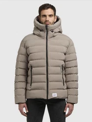 khujo Steppjacke THENO Beige/Braun/Grau/Khaki