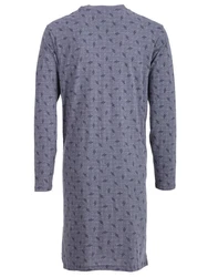 Henry Terre Nachthemd Argyle Style Dunkelblau/Lila/Fliederfarben/Grau