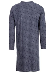 Henry Terre Nachthemd Argyle Style Dunkelblau/Lila/Grau