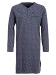 Henry Terre Nachthemd Argyle Style Dunkelblau/Lila/Grau
