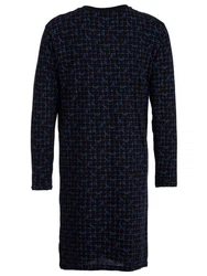 Henry Terre Nachthemd Argyle Style Dunkelblau/Blau/Lila