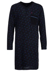 Henry Terre Nachthemd Argyle Style Dunkelblau/Blau/Lila