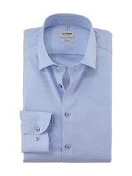 OLYMP Hemd Langarm Hellblau/Blau/Pastell/Dunkelblau