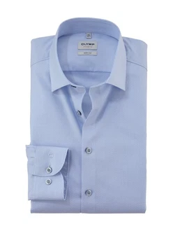 OLYMP Hemd Langarm Hellblau/Blau/Pastell/Dunkelblau