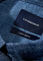 LINDBERGH Leinenhemd Blau/Hellblau/Dunkelblau