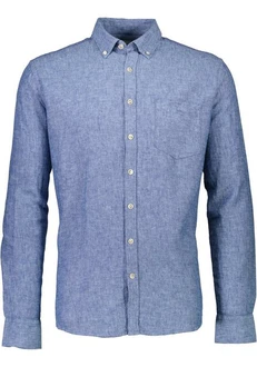 LINDBERGH Leinenhemd Blau/Hellblau/Dunkelblau LINDBERGH Leinenhemd Blau/Hellblau/Dunkelblau