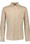 LINDBERGH Leinenhemd Beige/Khaki/Weiß/Braun