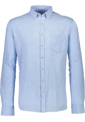 LINDBERGH Leinenhemd Hellblau/Blau