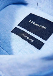 LINDBERGH Leinenhemd Hellblau/Blau