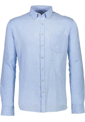 LINDBERGH Leinenhemd Hellblau/Blau