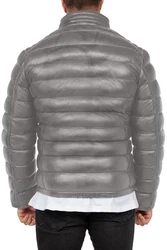 Reichstadt Bomberjacke Herren Echtleder Jacke RS016 Grau (RS016)