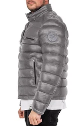 Reichstadt Bomberjacke Herren Echtleder Jacke RS016 Grau (RS016)