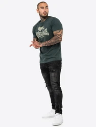 Lonsdale T-Shirt ST. ERNEY Dunkelgrün/Grün