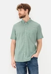 camel active Kurzarmhemd mit Button-Down Grün/Hellgrün/Türkis