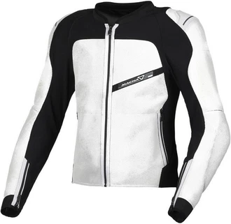 Macna Funktionsjacke Korus Protektorenjacke Grau/Schwarz/Weiß/Rot