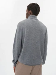 GOBI Cashmere Rollkragenpullover Basic Grau/Hellgrau/Dunkelgrau