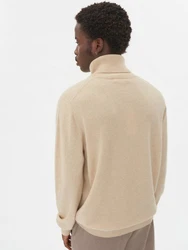 GOBI Cashmere Rollkragenpullover Basic Naturfarbe