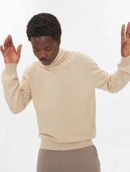 GOBI Cashmere Rollkragenpullover Basic Naturfarbe