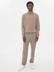 GOBI Cashmere Rollkragenpullover Basic Naturfarbe