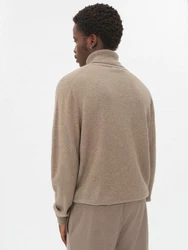GOBI Cashmere Rollkragenpullover Basic Naturfarbe