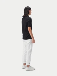 GOBI Polokragenpullover Polo-Shirt aus Kaschmir-Seide Dunkelblau/Schwarz