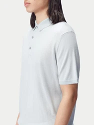 GOBI Polokragenpullover Polo-Shirt aus Kaschmir-Seide Grau/Khaki/Hellblau/Hellgrün