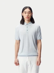 GOBI Polokragenpullover Polo-Shirt aus Kaschmir-Seide Grau/Khaki/Hellblau/Hellgrün
