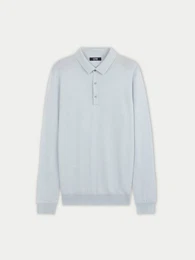 Polokragenpullover Herren Polohemd aus Kaschmir-Seide