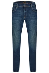 camel active 5-Pocket-Jeans Houston Dunkelblau/Hellblau/Blau