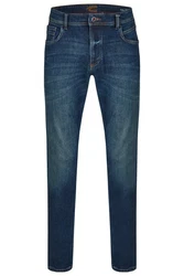 camel active 5-Pocket-Jeans Houston Dunkelblau/Hellblau/Blau