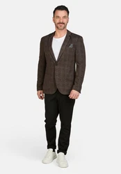 Calamar Sakko Style Cotton Check Braun/Dunkelbraun/Grau