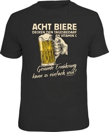 T-Shirt Acht Biere - gesunde Ernhrung