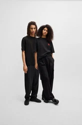 HUGO T-Shirt Dewdam Schwarz/Rosa/Rot/Grau
