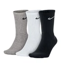 Nike Sportswear Freizeitsocken Value Cushioned Crew (3er Pack) Grau/Schwarz/Weiß/Dunkelgrau/Dunkelblau