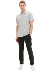 TOM TAILOR Poloshirt Grau/Hellgrau/Weiß