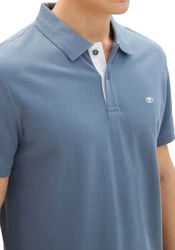 TOM TAILOR Poloshirt Hellblau/Blau/Grau