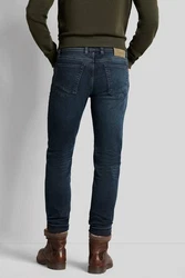 bugatti 5-Pocket Jeans Blau/Dunkelblau/Dunkelrot