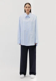Businesshemd Oversized Langarm Kentkragen Streifen