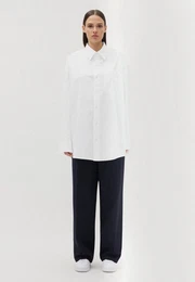 Businesshemd Oversized Langarm Kentkragen Uni