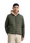 Marc O'Polo Steppjacke Zwei-Wege-Zipper Dunkelgrün/Grün/Khaki