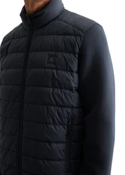 Marc O'Polo Steppjacke Zwei-Wege-Zipper Hellblau/Dunkelblau