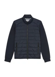 Marc O'Polo Steppjacke Zwei-Wege-Zipper Hellblau/Dunkelblau