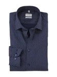 OLYMP Businesshemd Level Five body fit Minimalprint Dunkelblau/Hellblau