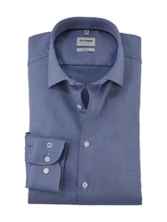 OLYMP Businesshemd Level Five body fit mit Struktur Dunkelblau/Pastell/Blau/Grau/Hellblau