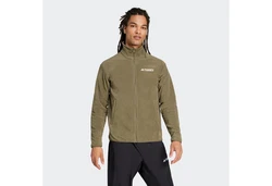 adidas TERREX Fleecejacke MT ESS FZ FL Dunkelgrün/Khaki