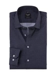 OLYMP Businesshemd No 6 six Dunkelblau/Hellblau